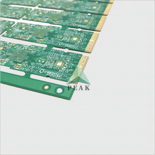 Advanced 8 Layers Optical Module Step Gold Finger Megtron7 High Speed PCB