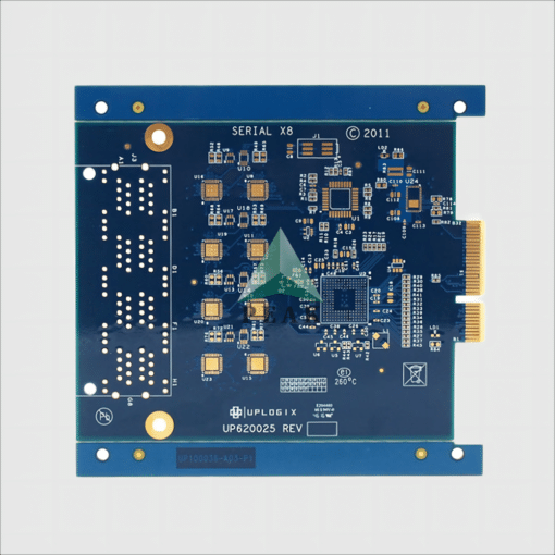 Gold Finger Hard Gold 30u+ENIG 1u 8 Layers Rigid Blue Multilayer PCB