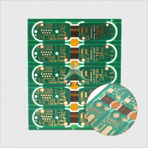 4 layers 2oz Thick-Copper FR4 IT180A+PI Rigid-Flex Circuit Board Custom