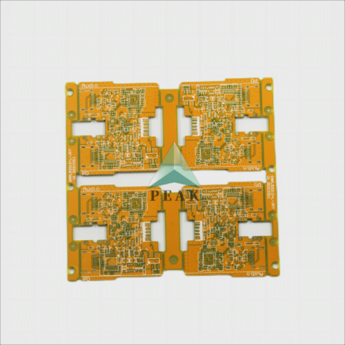 Customized (L1-L2;L2-L3;L3-L4) 4 Layers Yellow Soldermask POFV HDI PCB