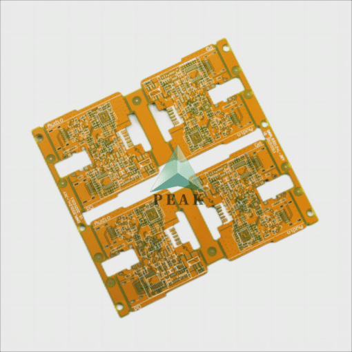 Customized (L1-L2;L2-L3;L3-L4) 4 Layers Yellow Soldermask POFV HDI PCB