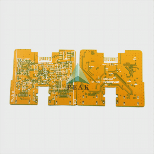Customized (L1-L2;L2-L3;L3-L4) 4 Layers Yellow Soldermask POFV HDI PCB