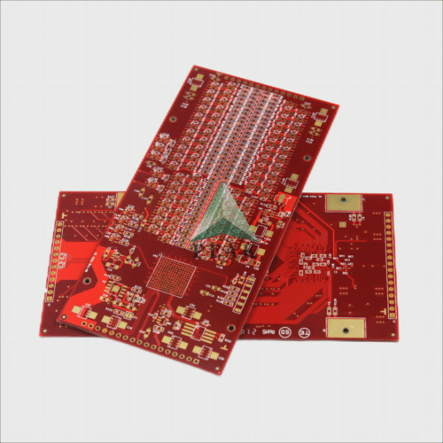 Advanced High Precision (Min.Line Width/Spacing 2.5mil) 6 Layers ENIG 1u Red PCB