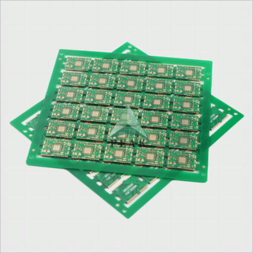 Both Sides Plated Half Holes Small Format 4 Layers ENIG 1u Rigid Green PCB