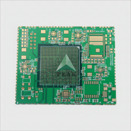 All Around Plated Half Holes Conductive Via Fill (POFV) ENIG 2u 8 Layers PCB