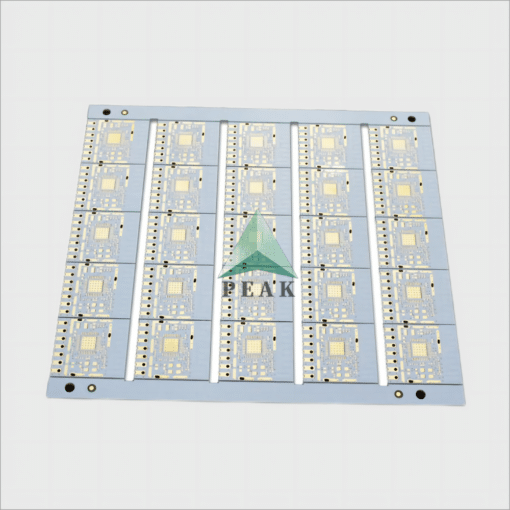 Advanced Double Side Aluminum-Based Plated Half Holes ENIG 1u White PCB