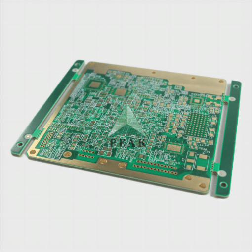 14 Layers Rogers 4350B+FR4 TG170 Hybrid Lamination POFV ENIG Rigid PCB