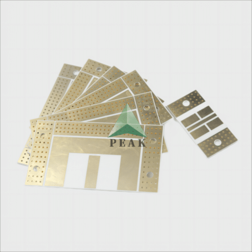 Ceramic-Based Laser Cutting Immersion Gold 2u 1.0mm Thickness Double Side PCB