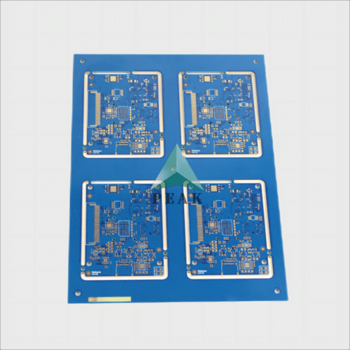 High TG ISOLA 370HR 8 Layers Buried Via(L4-L5) Edge Plating Blue HDI PCB