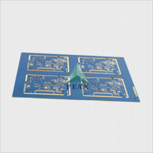 High TG ISOLA 370HR 8 Layers Buried Via(L4-L5) Edge Plating Blue HDI PCB