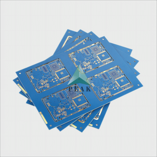 High TG ISOLA 370HR 8 Layers Buried Via(L4-L5) Edge Plating Blue HDI PCB