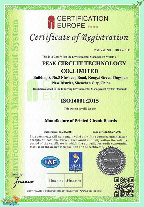 ISO14001: 2015